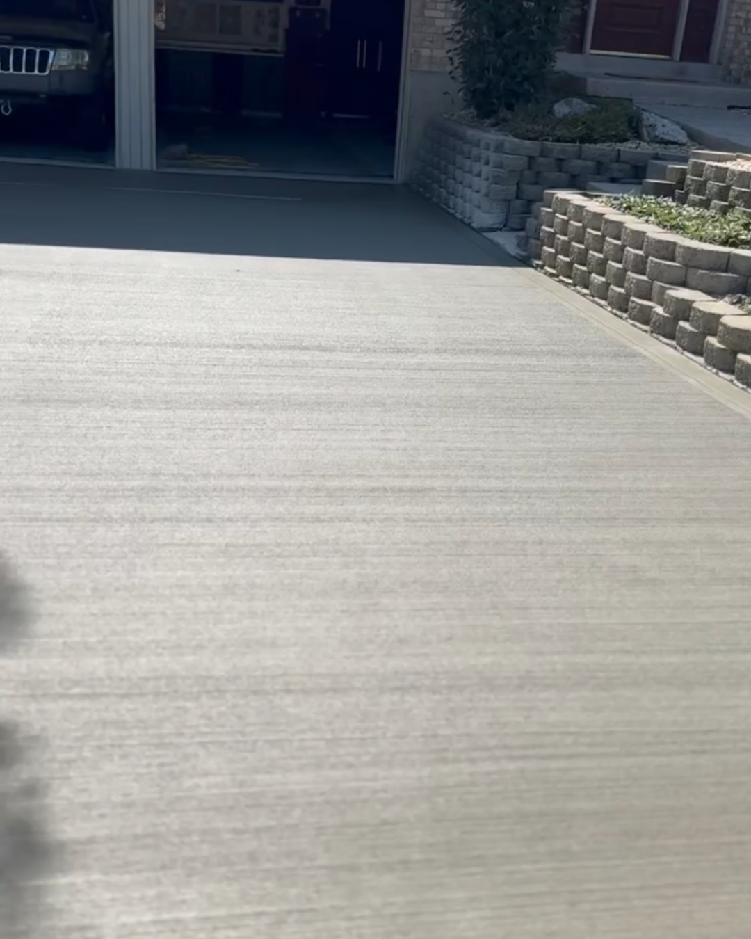 Driveway with caution tape