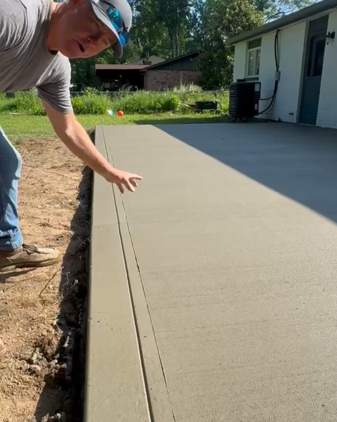Concrete patio